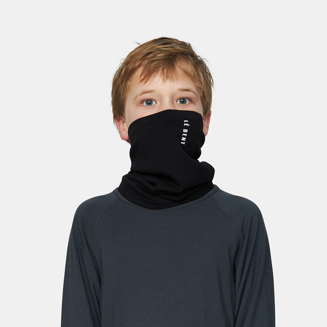 Kids Heavyweight Grid Fleece Neck Gaiter
