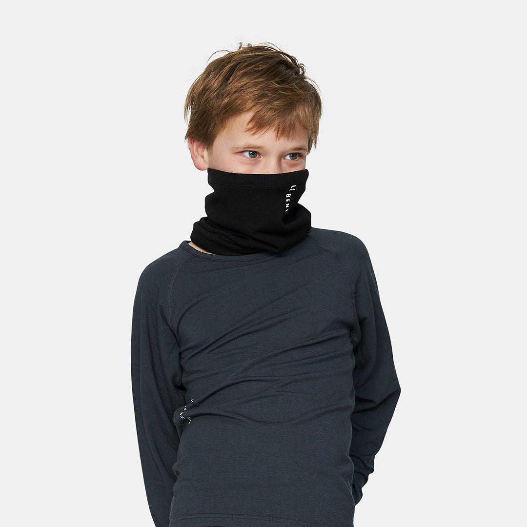 Kids Heavyweight Grid Fleece Neck Gaiter