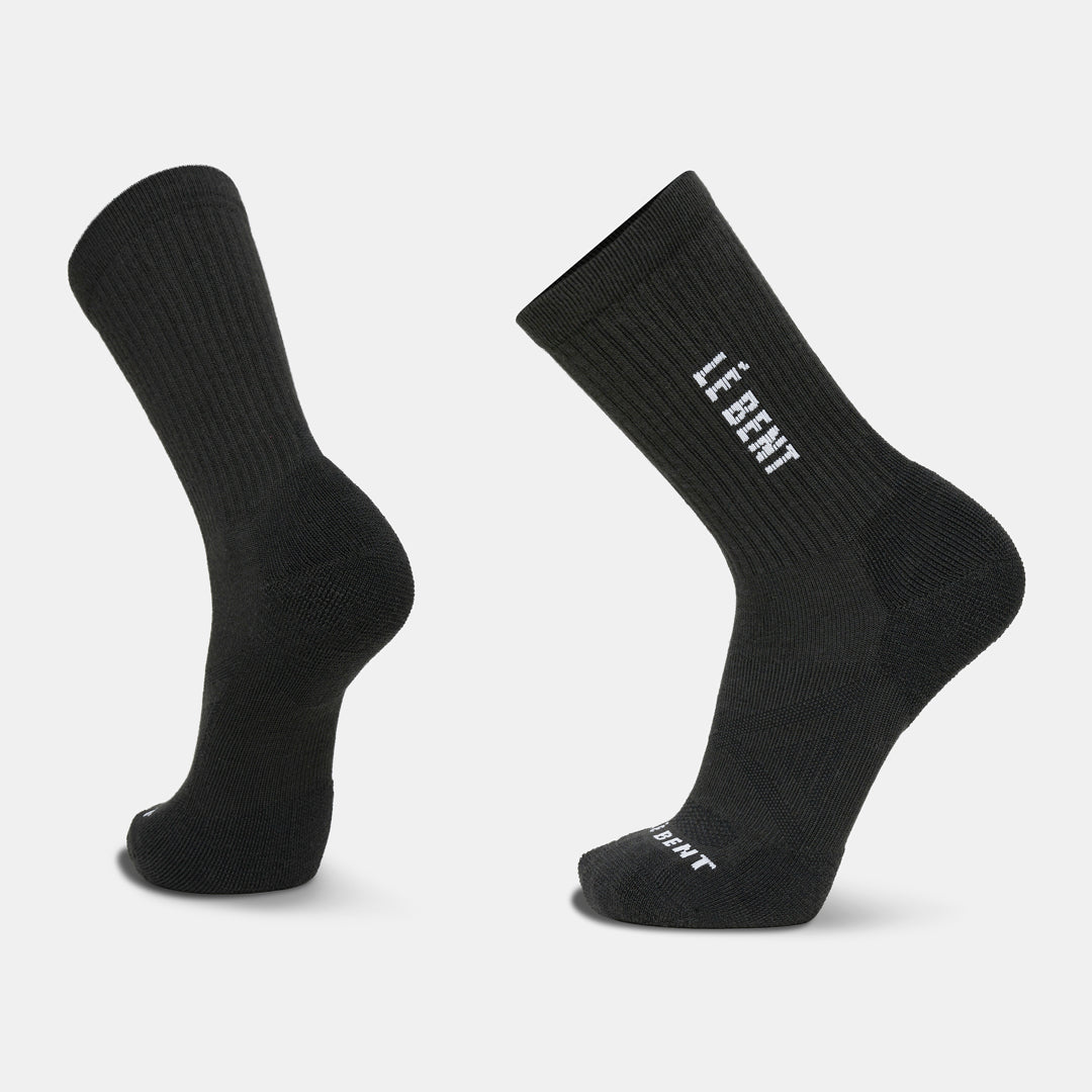 Targeted Cushion Logo 3/4 Crew Ribbed Sock