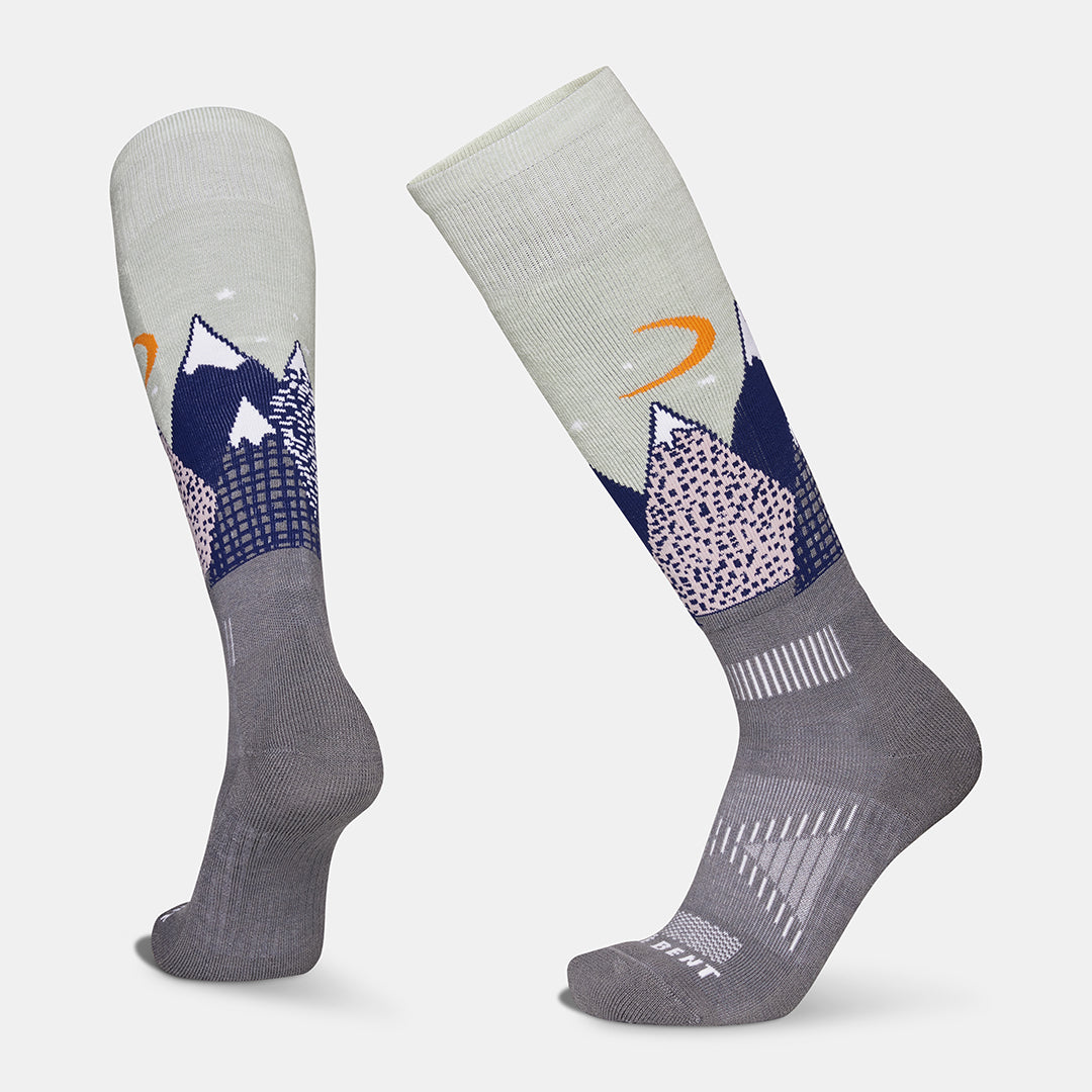 Kids Light Cushion Snowy Mountains Snow Sock