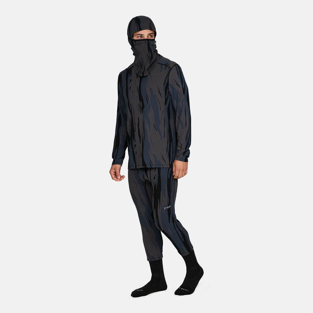Heavyweight Grid Fleece Merino Balaclava