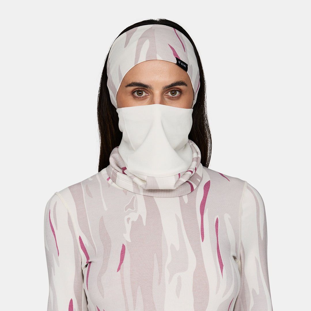 Double Up Heavyweight Grid Fleece Merino Neck Gaiter