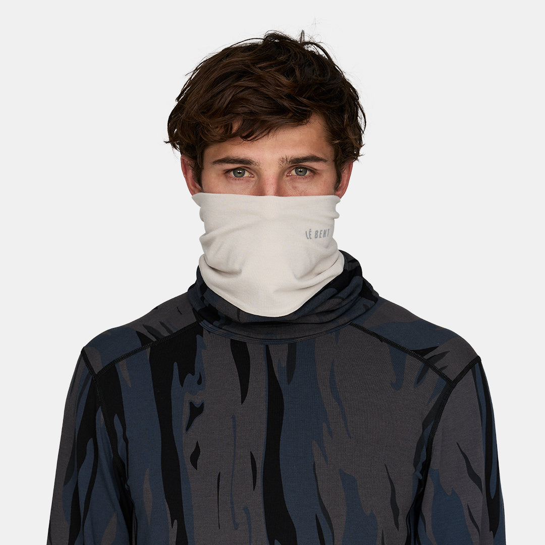 Double Up Heavyweight Grid Fleece Merino Neck Gaiter