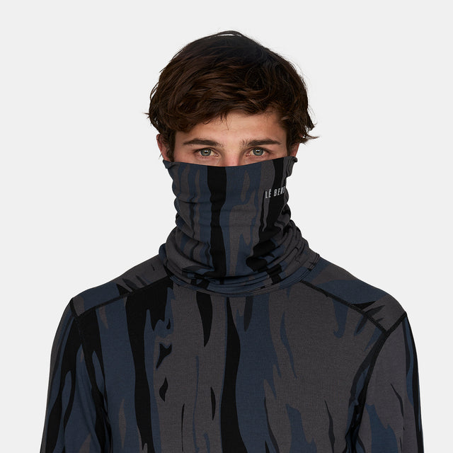 Heavyweight Grid Fleece Neck Gaiter
