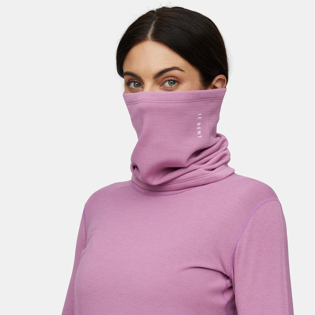 Heavyweight Grid Fleece Merino Neck Gaiter | Le Bent – Le Bent USA