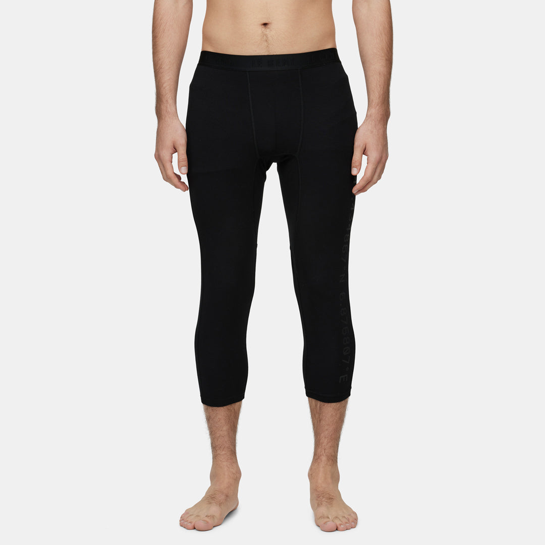 Mens Merino Core Midweight 3/4 Base Layer Bottom