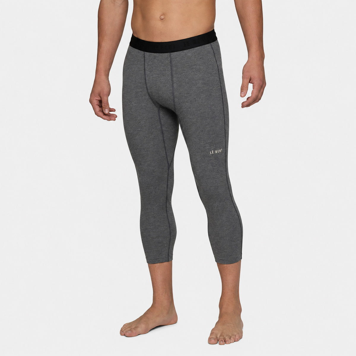 Mens Merino Midweight 3/4 Base Layer Bottom