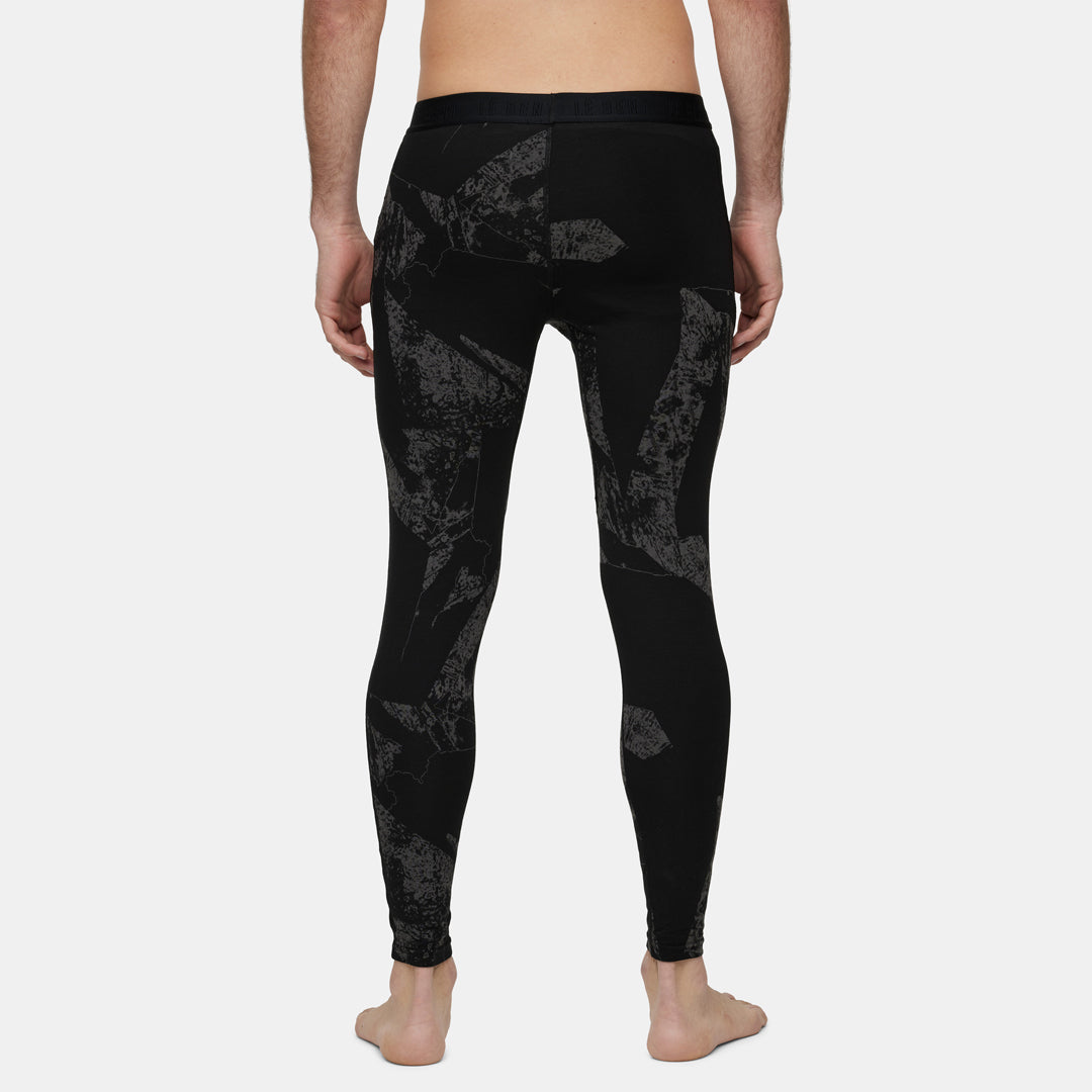 Mens Merino Fractal Lightweight Base Layer Bottom
