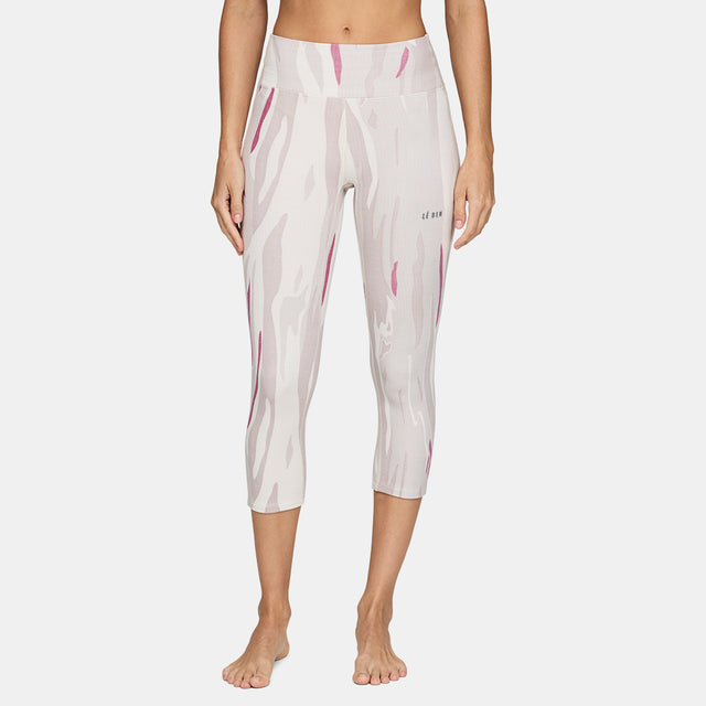 Womens Heavyweight Grid Fleece 3/4 Base Layer Bottom