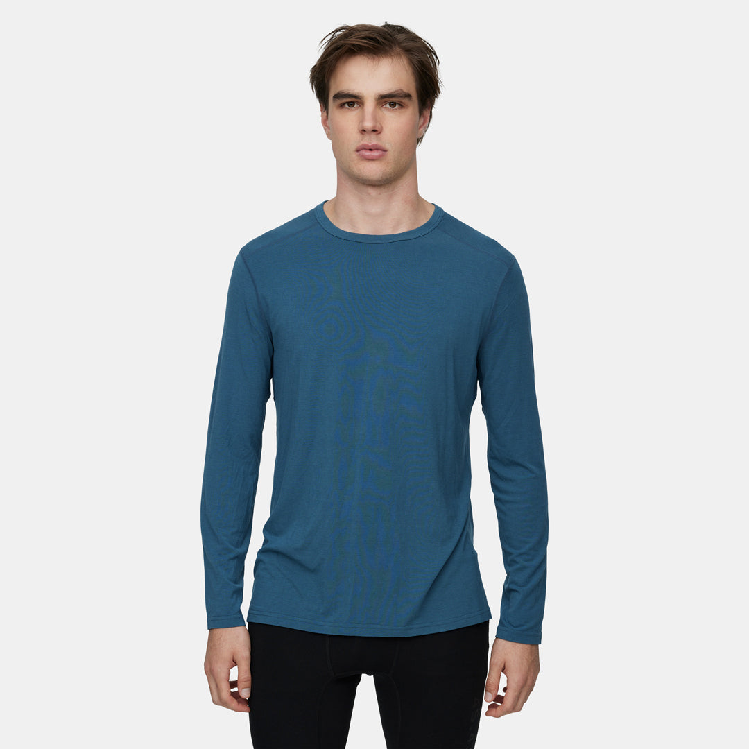 Mens Merino Lightweight Base Layer Crew - Small