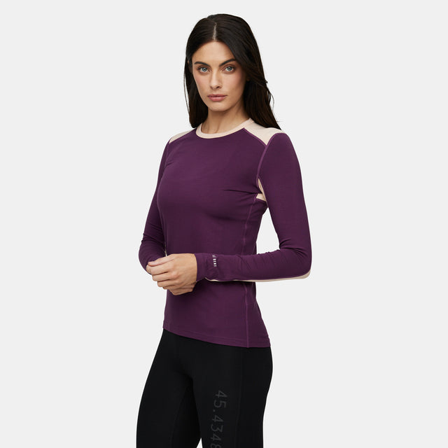 Womens Geo Midweight Crew Base Layer