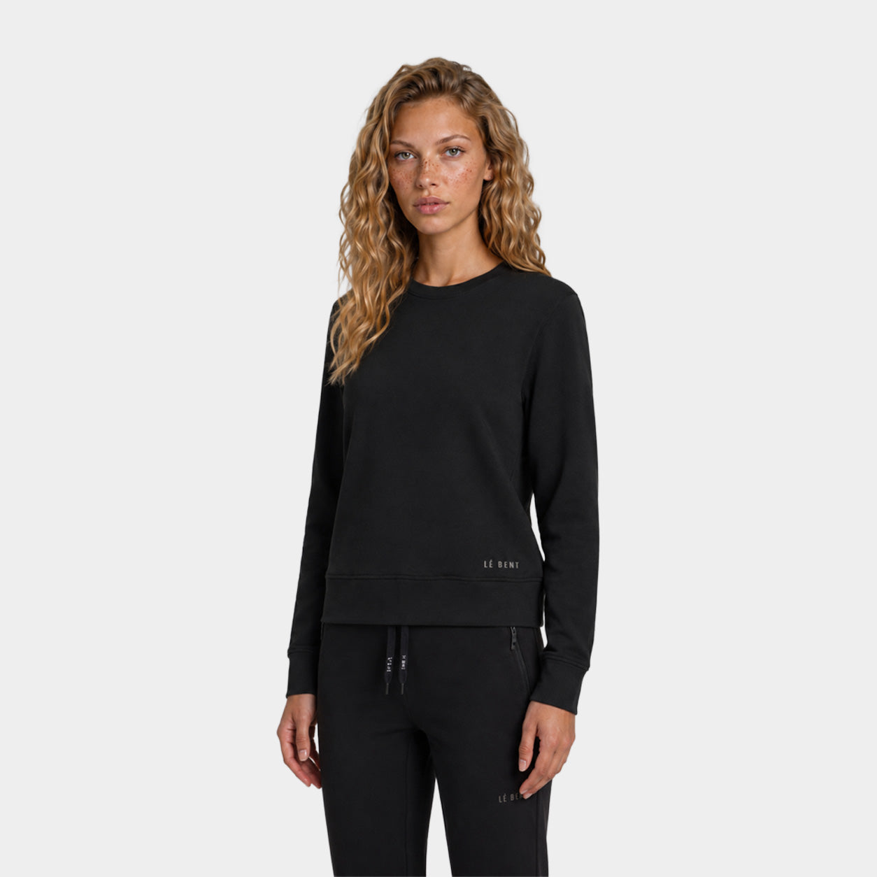 Womens Merino Heavyweight Grid Fleece Sweater