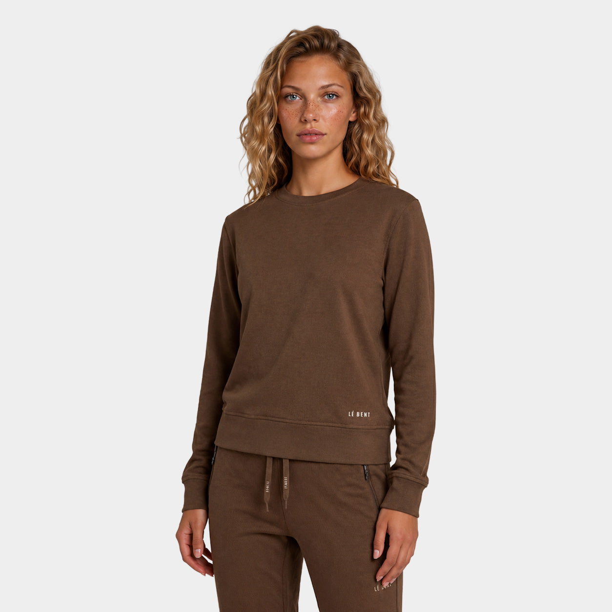 Womens Merino Heavyweight Grid Fleece Sweater