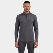 Mens Merino Heavyweight Grid Fleece 1/4 Zip