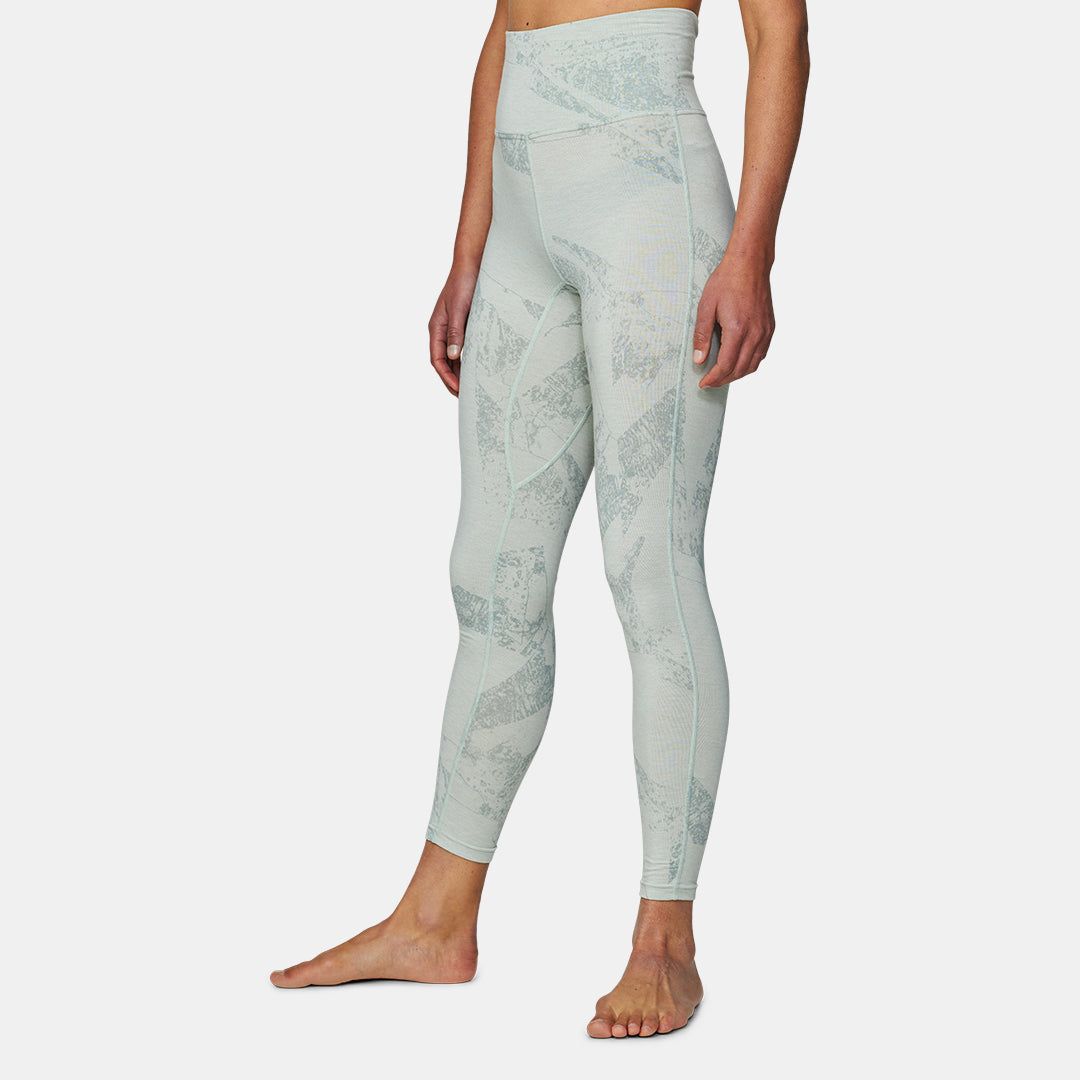 Womens Merino Fractal Lightweight Base Layer Bottom