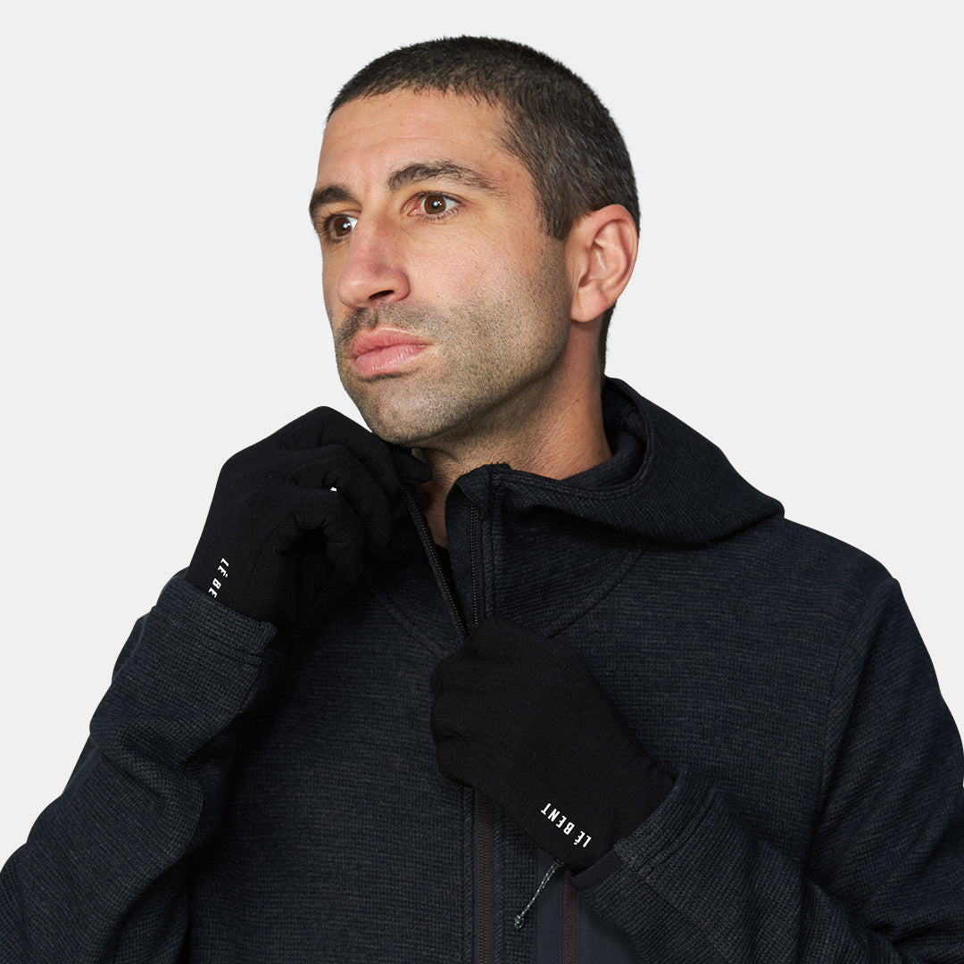 Heavyweight Grid Fleece Merino Glove Liner