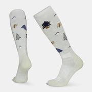 Light Cushion Merino Forest Snow Sock