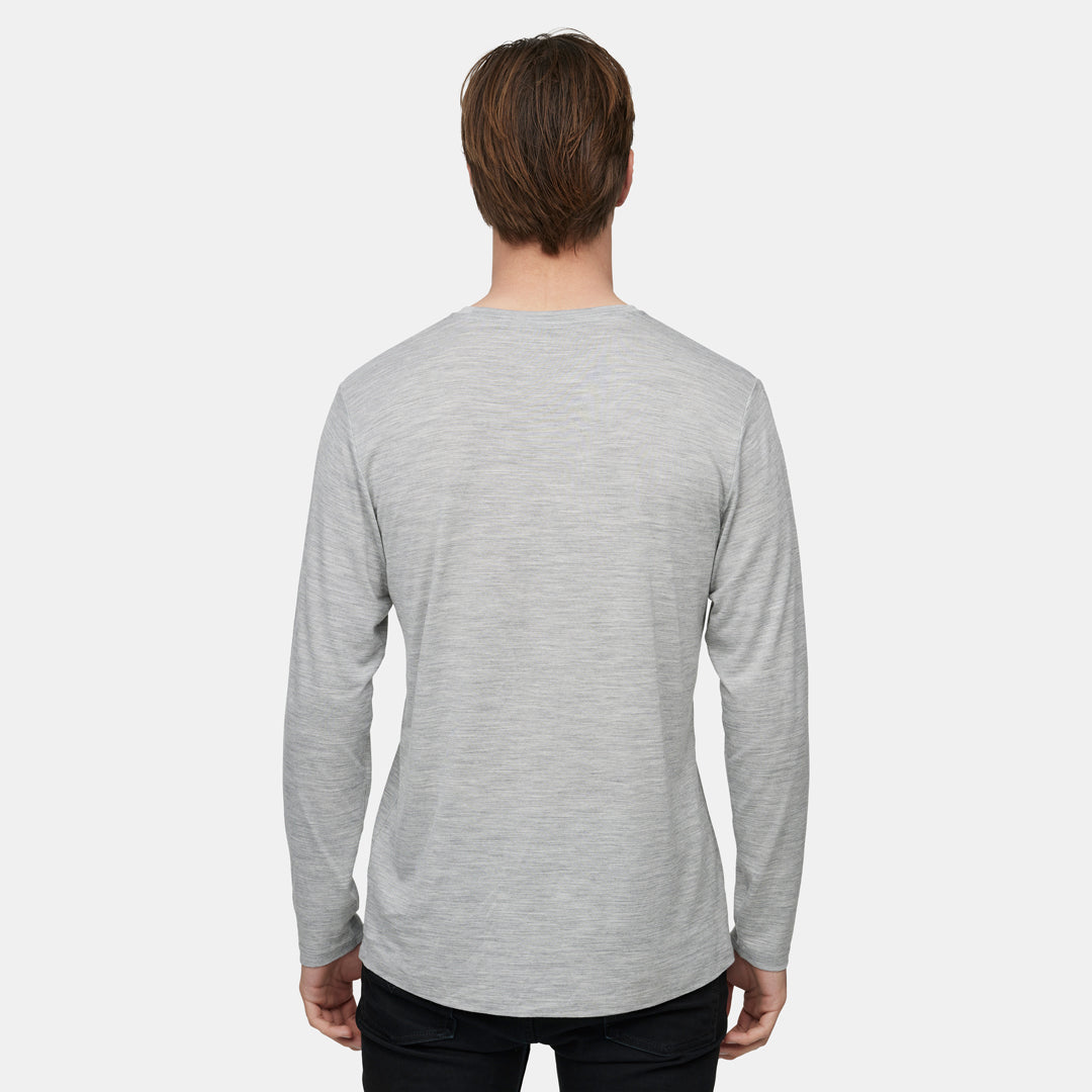 Mens Merino Ultralight Logo LS Tee