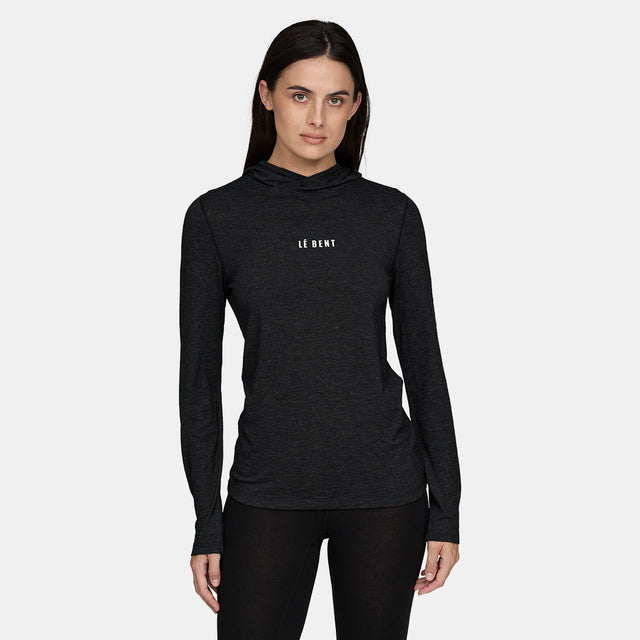 Womens Featherweight Hooded LS Crew