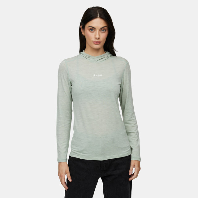 Womens Feathertop Ultralight Hooded Long Sleeve Tee