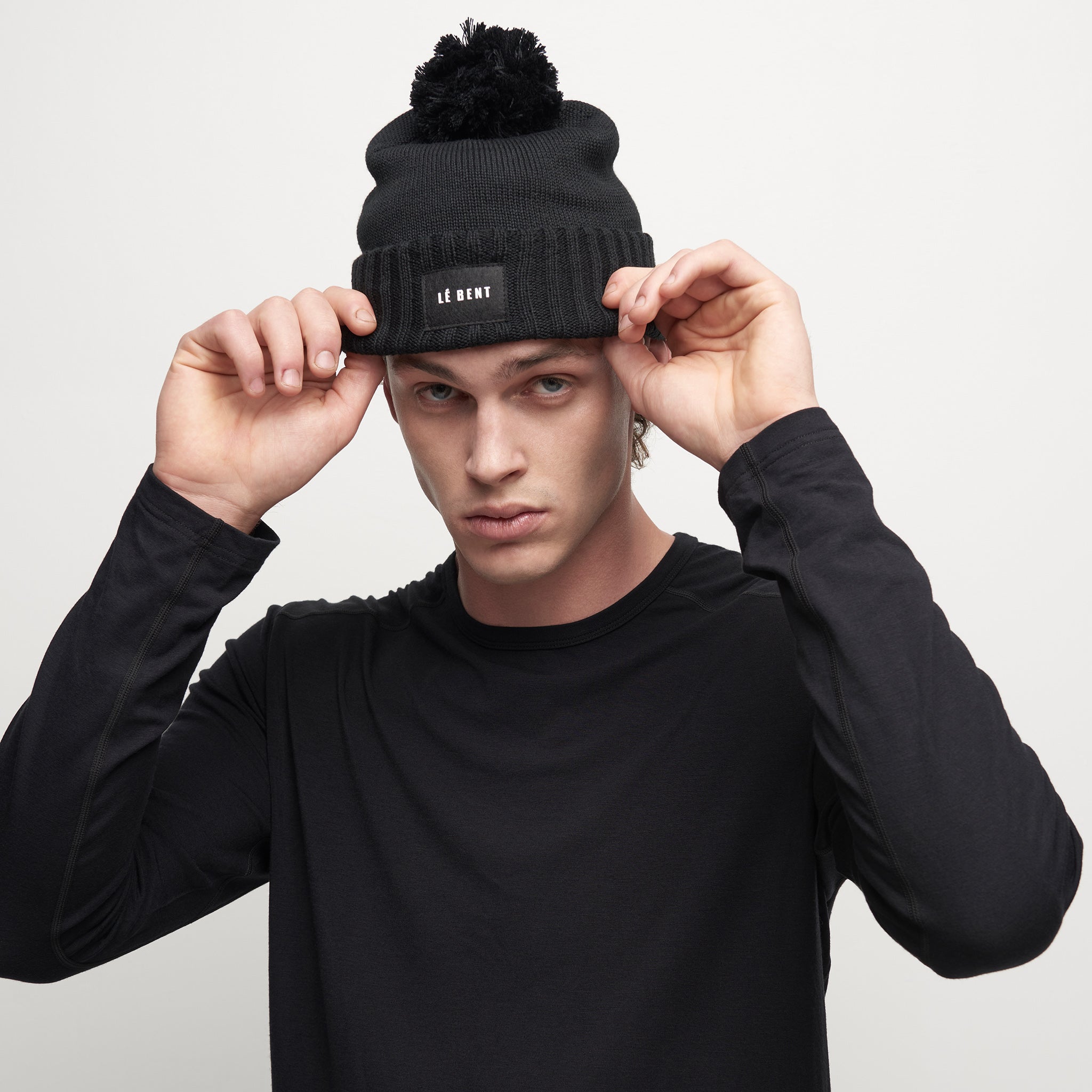 Pom Pom Merino Beanie