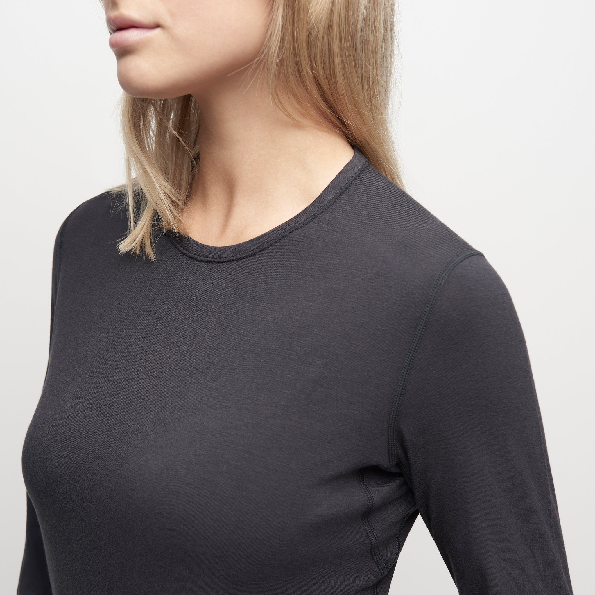Womens Merino Core Midweight Base Layer Crew - Medium & Large