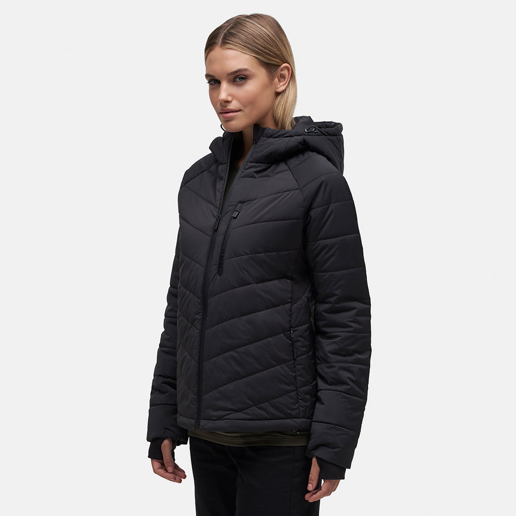 Buy Womens Genepi Wool Insulated Hooded Jacket by Le Bent online